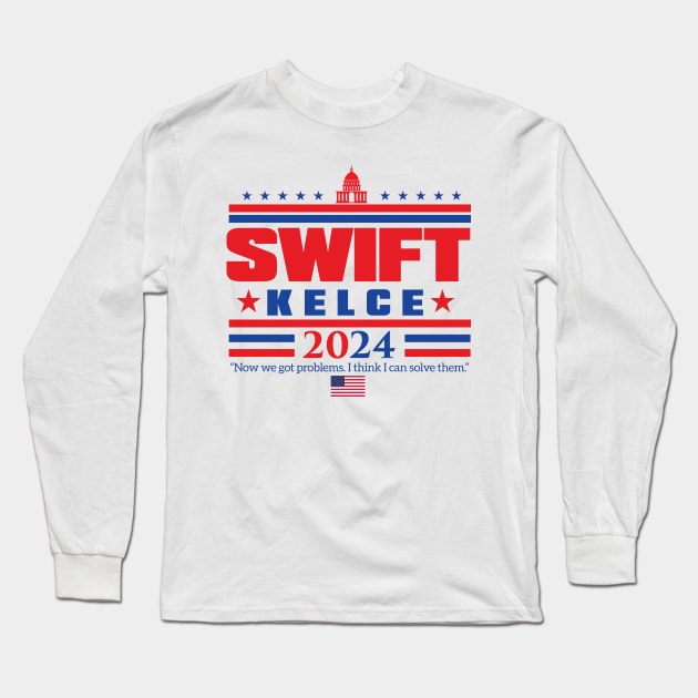 Swift Kelce 2024 Long Sleeve T-Shirt by MindsparkCreative